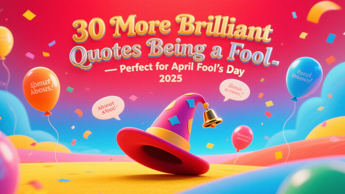 30 More Brilliant Quotes About Being a Fool — Perfect for April Fool’s Day 2025
