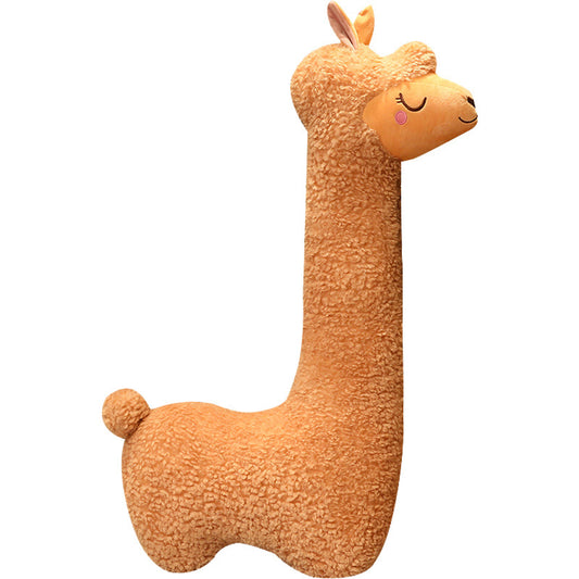 Soft Cuddly Alpaca Plush Toy Pillow - Perfect Huggable Stuffed Animal for Kids & Adults | Cozy Decor & Gift Idea