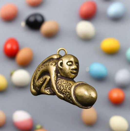 Brass Male Penis Pendant