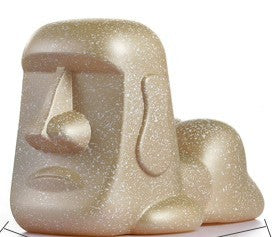 Moai Stone Statue Retro Tissue Box - Night Light Ornament for Exotic Home Decor