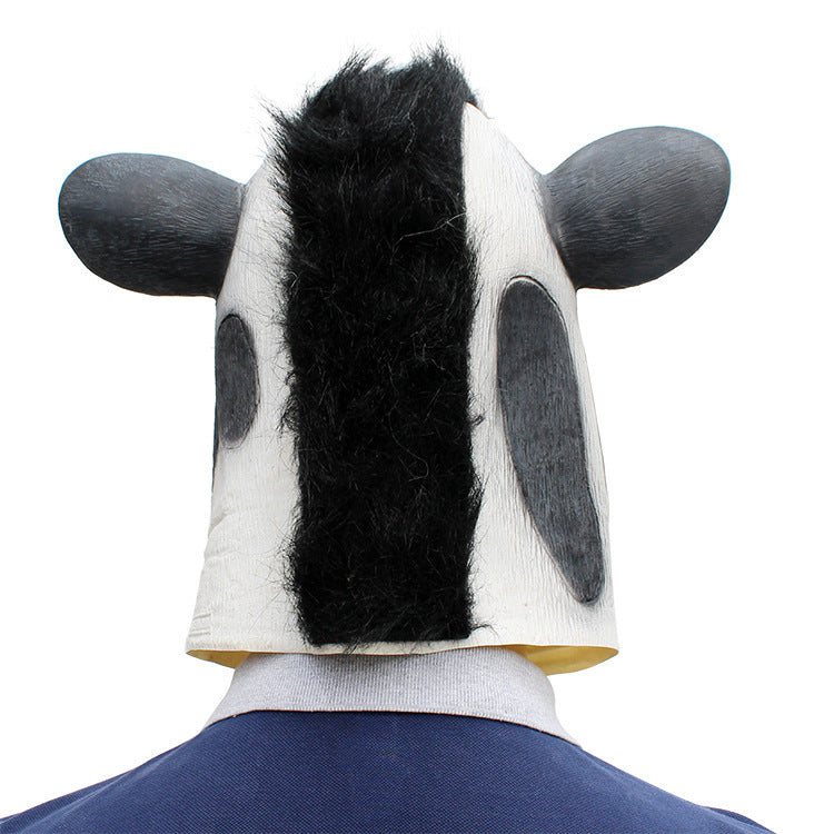 Halloween Party Must - Have: Cow Mask Latex Headgear for Unforgettable Celebrations