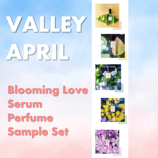 Valley April niche perfume packaging detail — Oriental botanical design, handcrafted in Yunnan