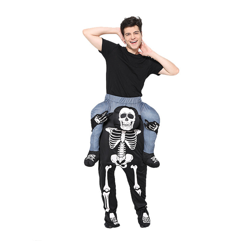 Unique Skeleton - Riding Costume: Stand Out at Halloween & Parties