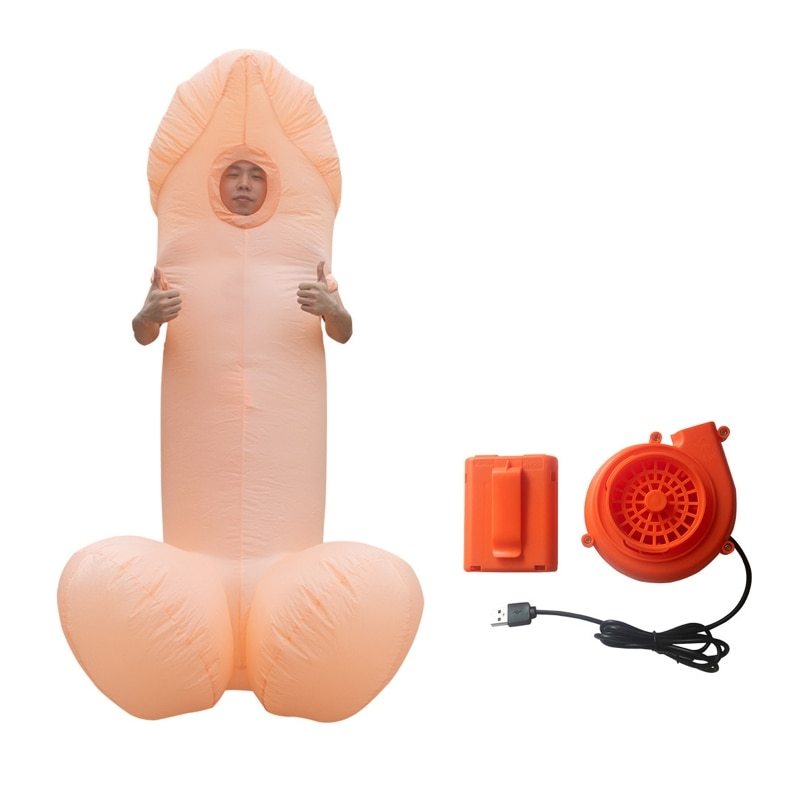 Hilarious Male Penis Inflatable Costume - Ideal for Memorable Halloween Parties