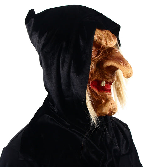 Terrifying Halloween Horror Mask - Latex Headgear for Unforgettable Party Dances