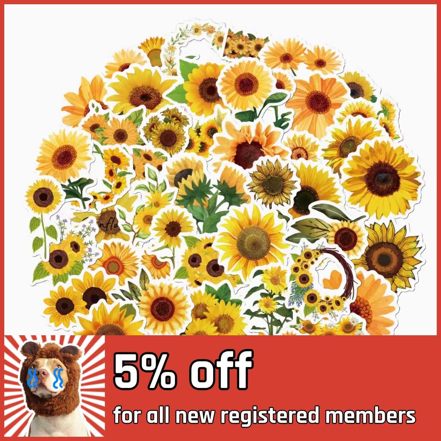 Adorn Your World Flower Stickers