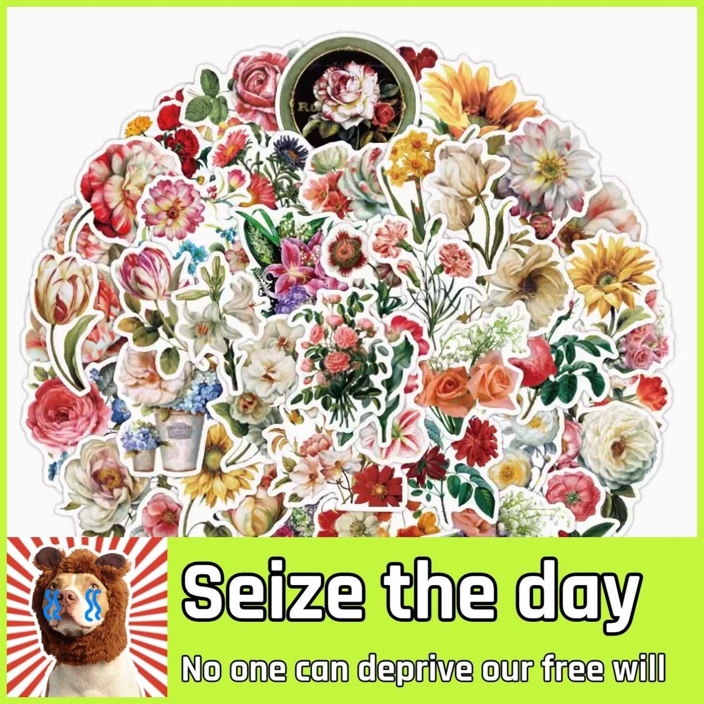 Color Your Everyday with Flower Stickers