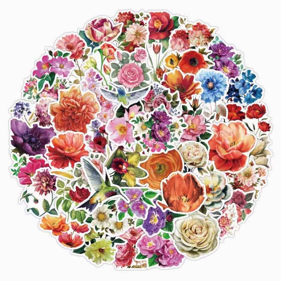 Color Your Everyday with Flower Stickers
