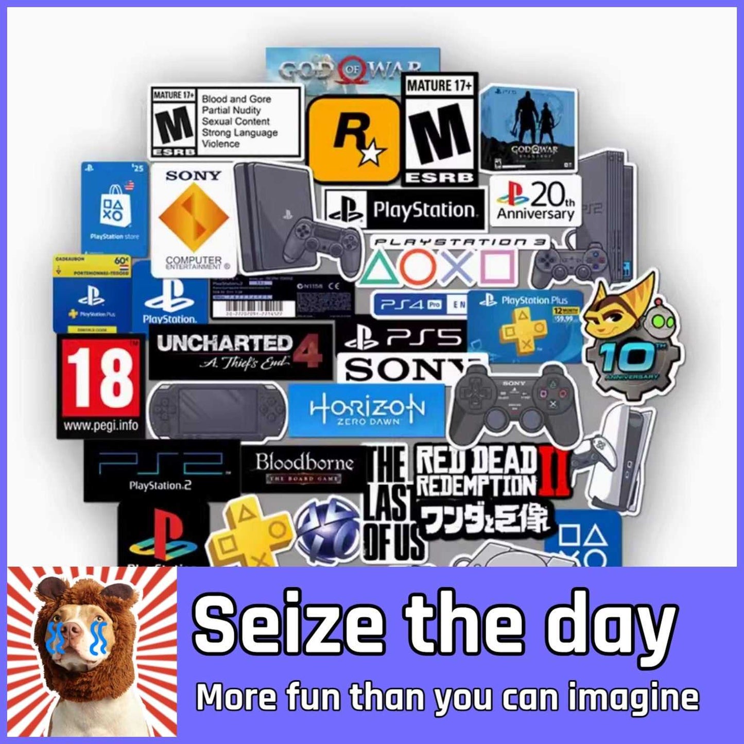 Unique Logo Stickers - Play Station