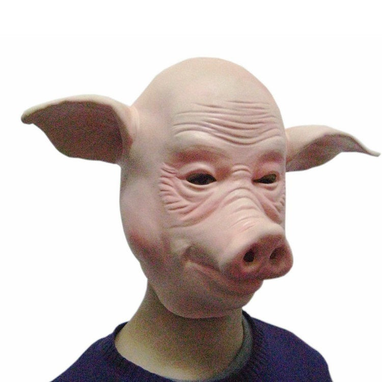 Bald Pig Mask Animal Headgear for Unbeatable Halloween & Event Fun
