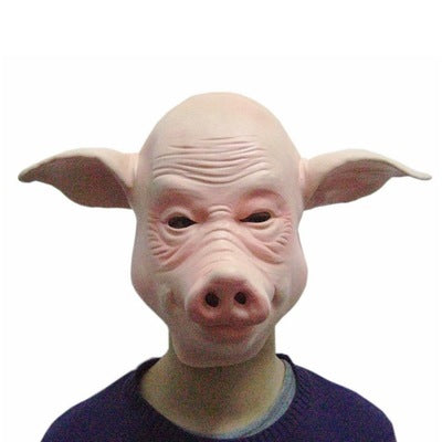 Bald Pig Mask Animal Headgear for Unbeatable Halloween & Event Fun
