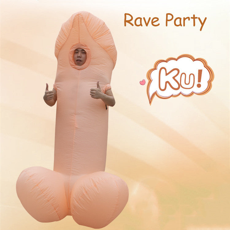 Hilarious Male Penis Inflatable Costume - Ideal for Memorable Halloween Parties