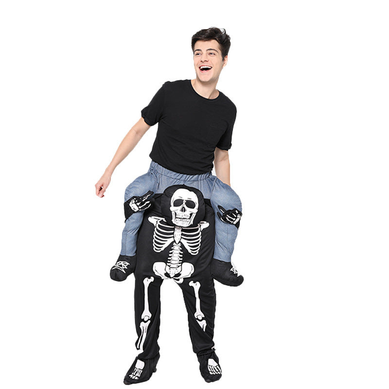 Unique Skeleton - Riding Costume: Stand Out at Halloween & Parties