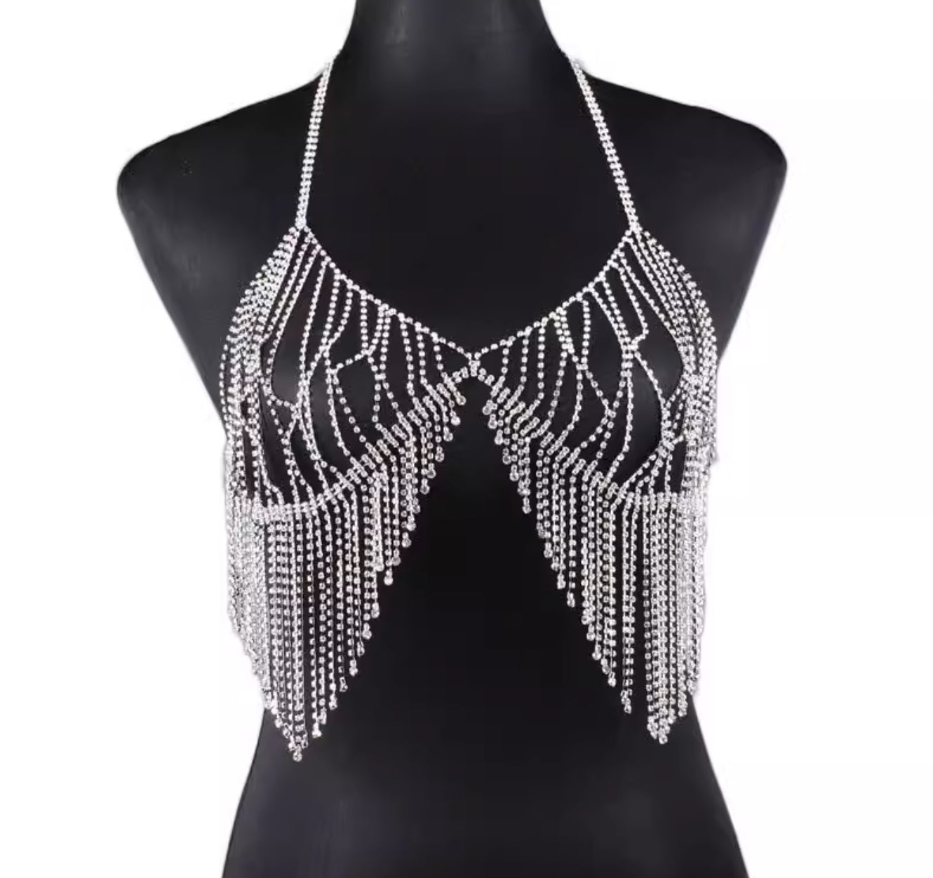 Explosive Accessories Sexy Diamond Set Chest Chain - Ignite Your Style with Glamour