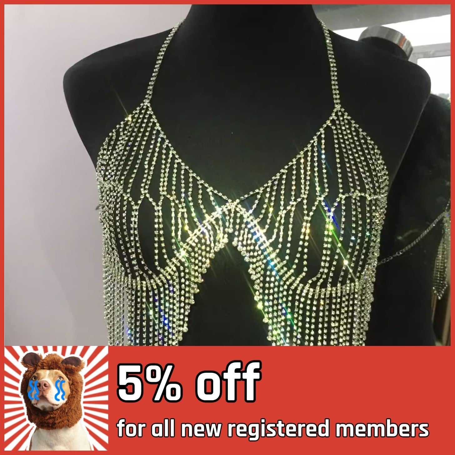 Sexy Diamond Bikini Chain - Become the Party Queen with Style