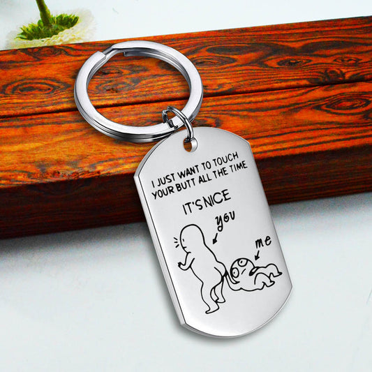 Stainless Steel Dog Tag with Funny Sayings