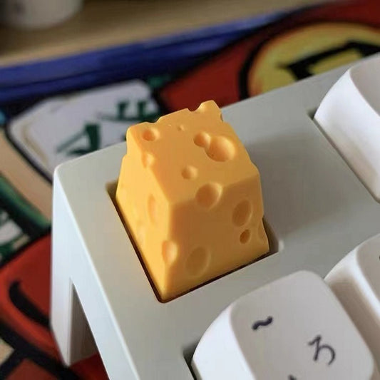 Cute Personality Resin Cheese  Keycaps