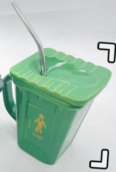 Creative Personality Squatting Toilet Ceramic Water Cup