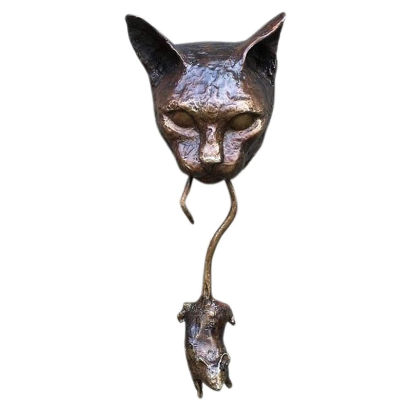 Wall Hangings Lovely Cat Door Knocker youcantbringitwithyou