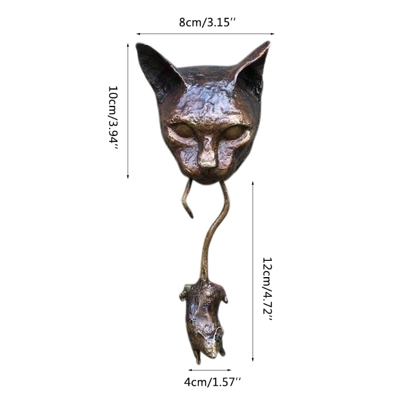 Wall Hangings Lovely Cat Door Knocker youcantbringitwithyou